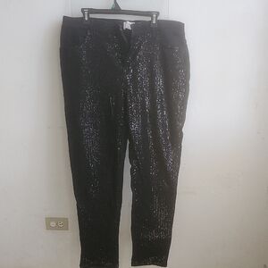 Lane Bryant Black and White Pants with Brand Tag